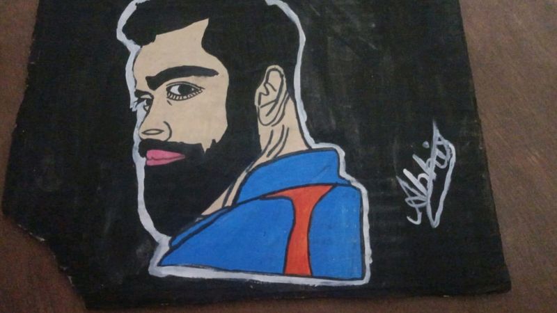 A Painting Of Virat Kohli.❤️