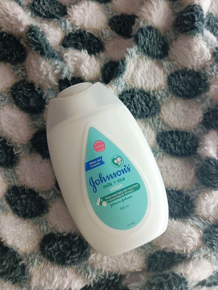 Johnson's Baby Milk+ Rice Body Lotion.