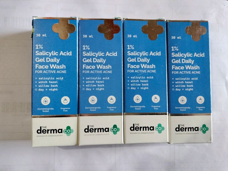 Combo Of 4 The Derma Co Salicylic Acid Face Wash