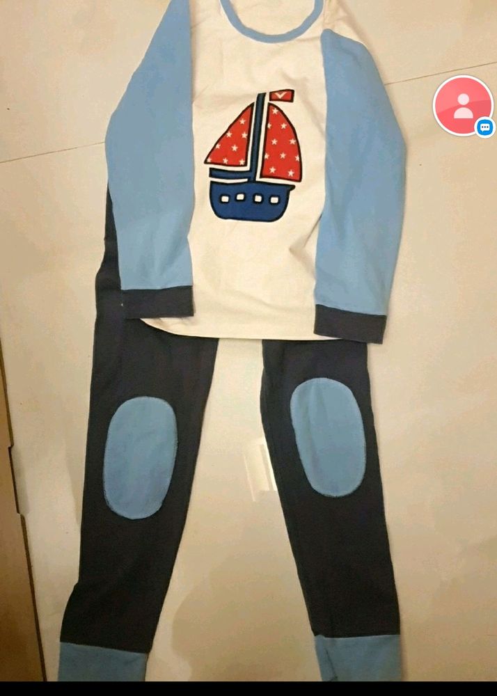 Boys Nightsuit With Freebie Cushion