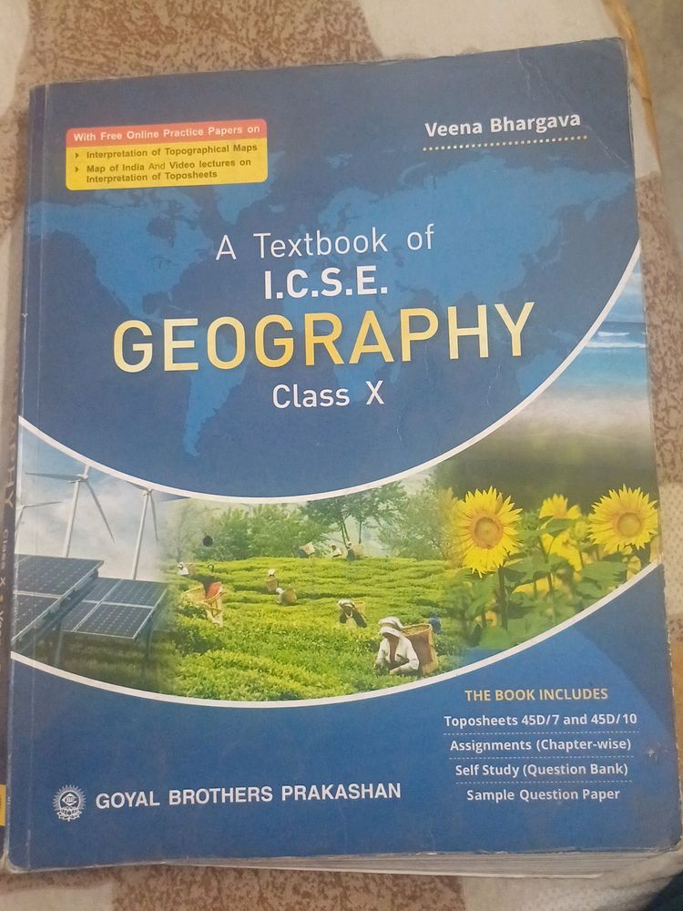 Geography Icse Textbook Class 10