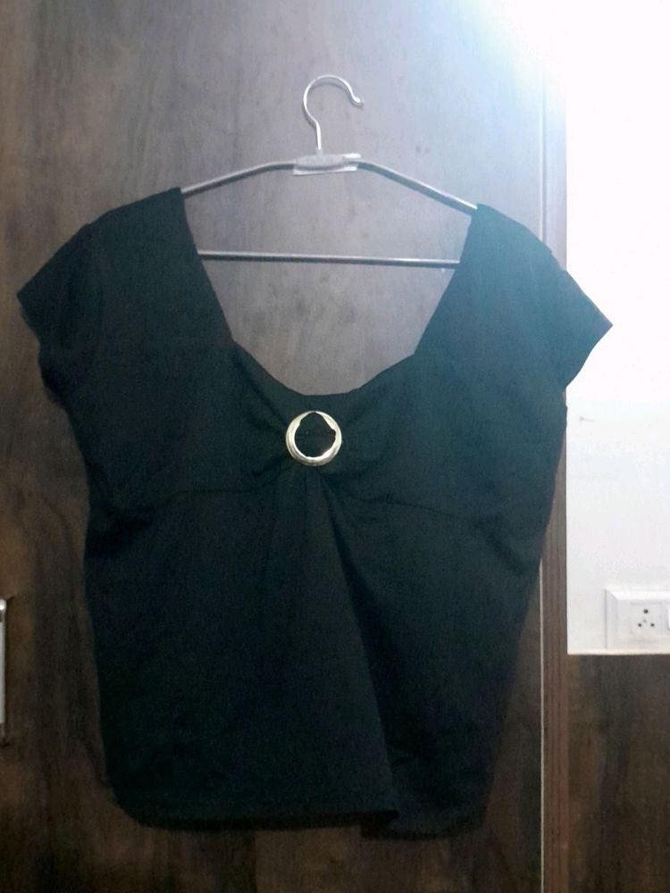 Black Party Wear Top