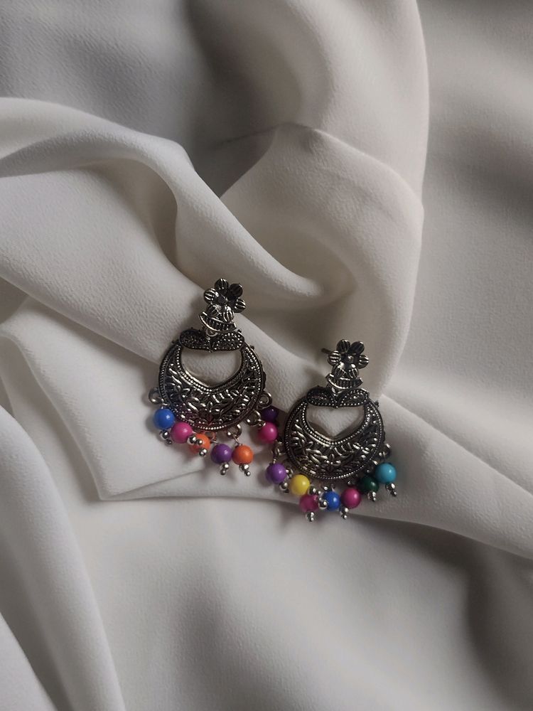 Silver Jhumka