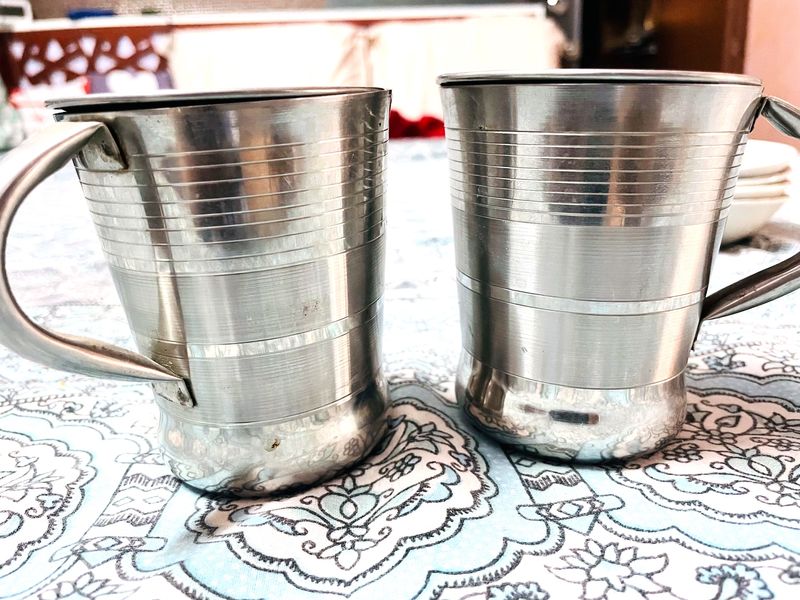 Steel Cups With Cover