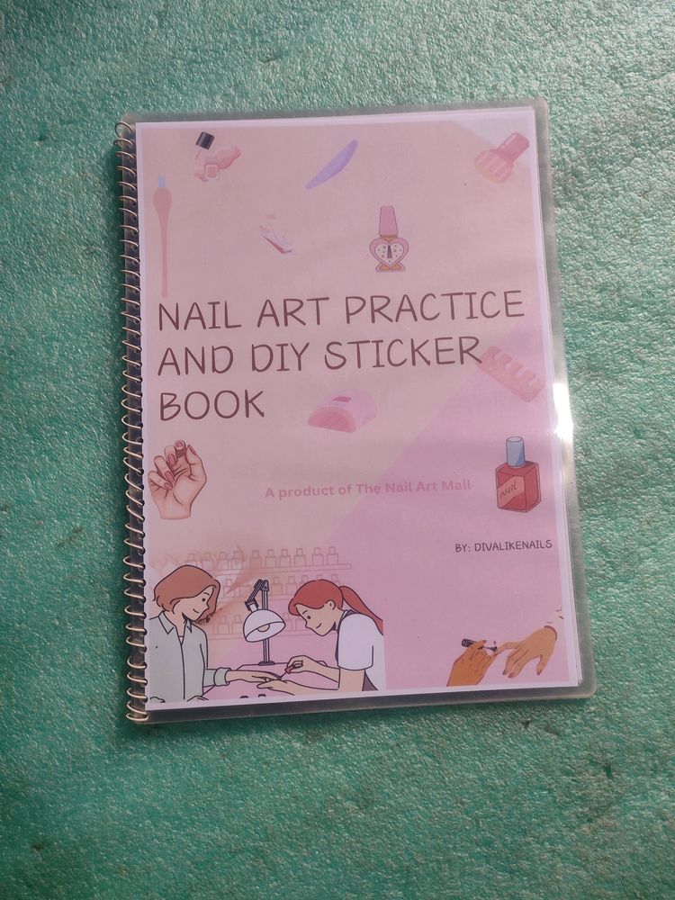 It's Nail art Practice  Book