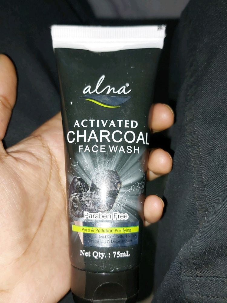 ALNA Activated  CHARCOAL Facewash ( Paraben Free)