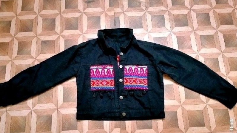 📢OFFER‼️Black Korean Denim Jacket‼️