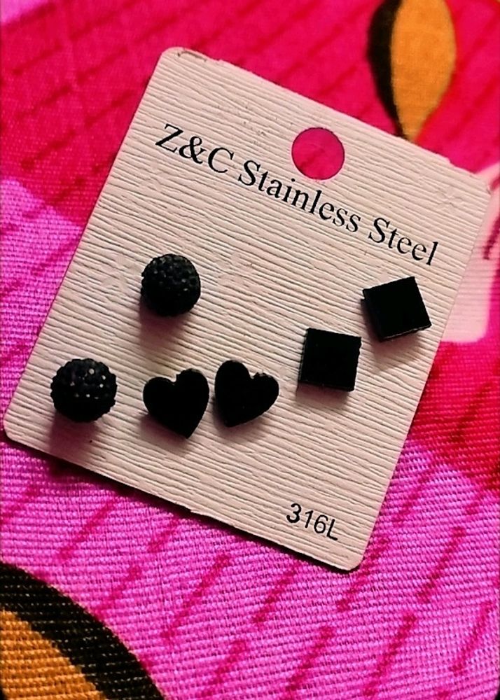 Stud Earrings Combo