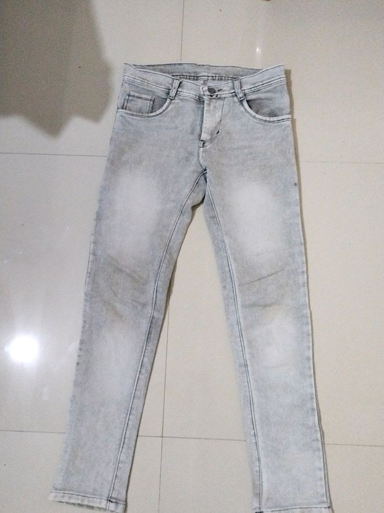 Grey Colour Jeans