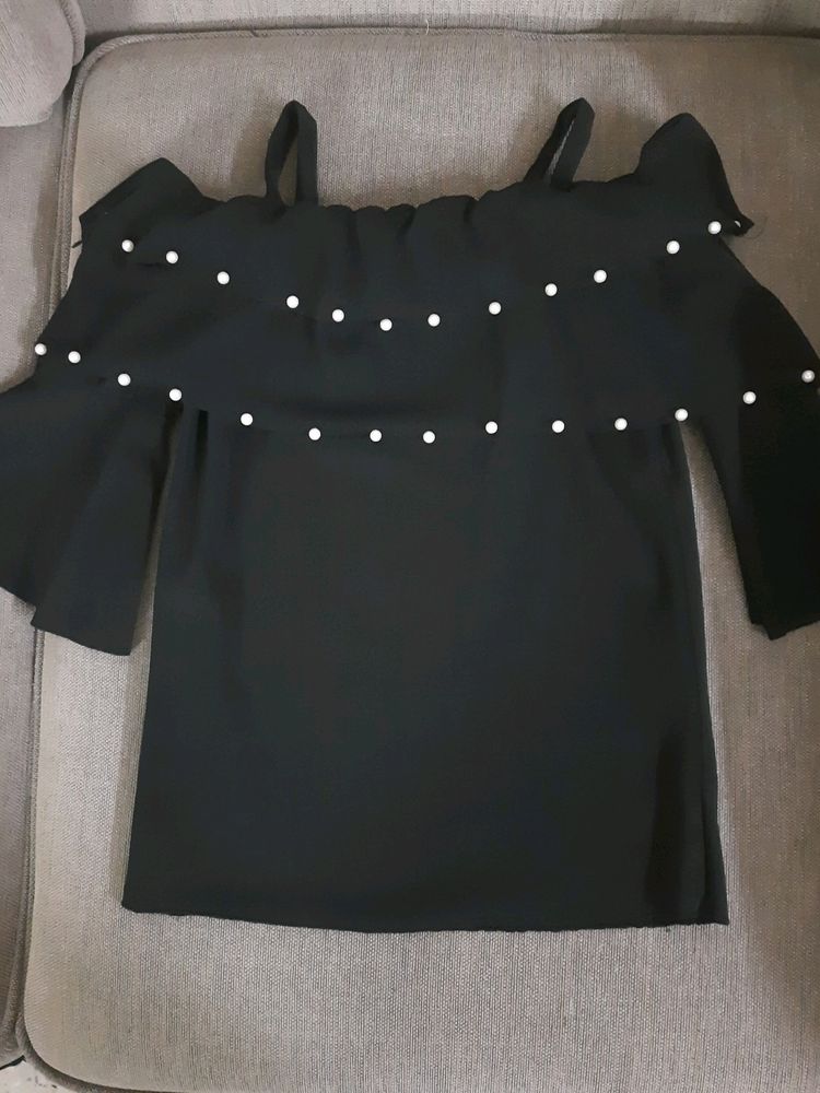 Beautiful Off Shoulder Black Top