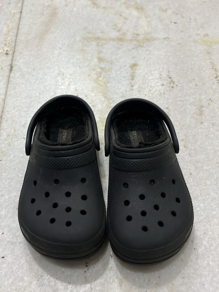 Winter Crocs With Fur Lined