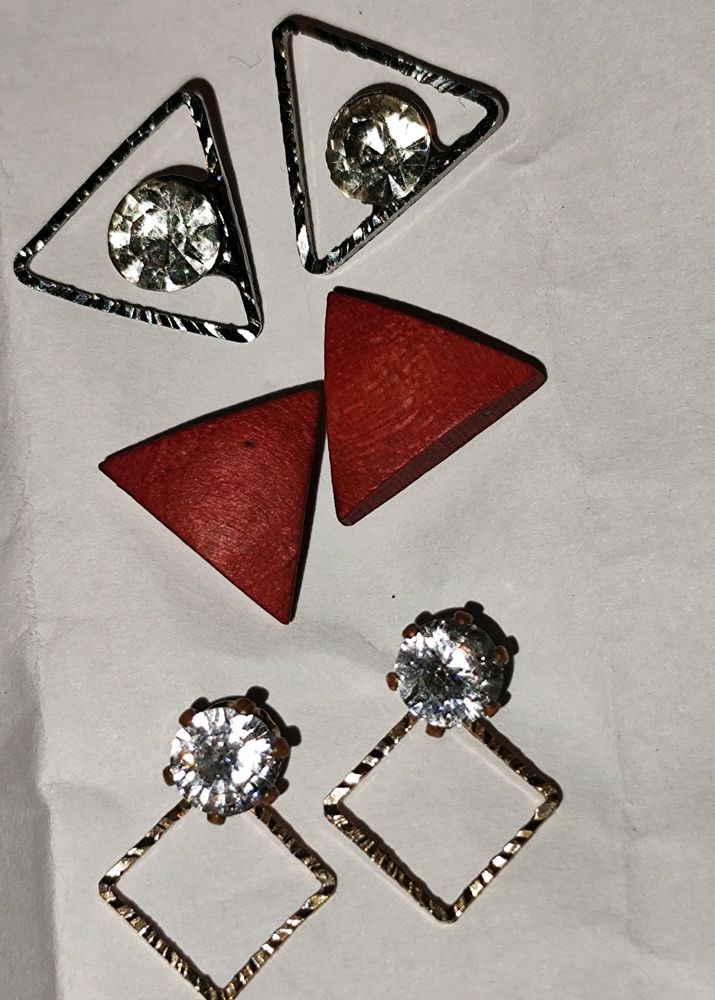 Set Of 3 Earrings