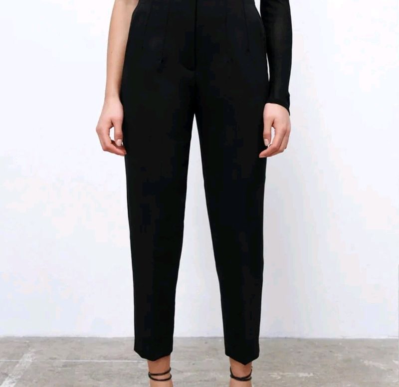 Zara High Waisted Pleated Pants