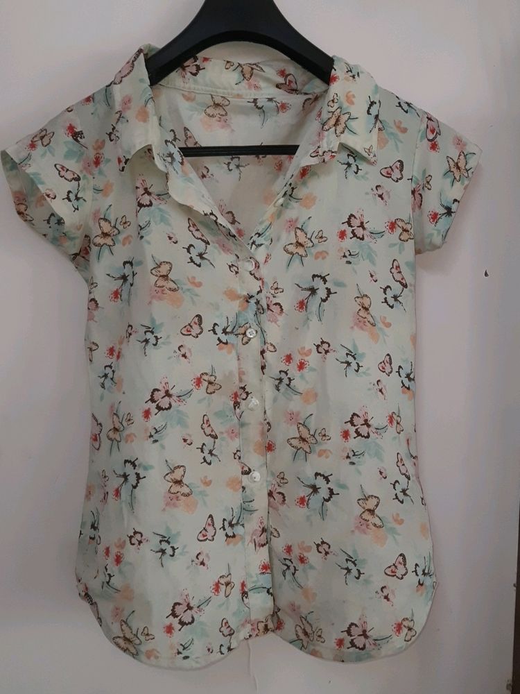 Amazing Butterfly Print Shirt