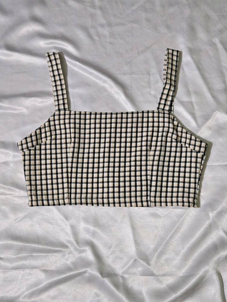 Checkered Crop Top