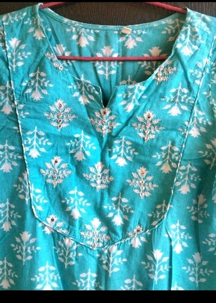 Block Print Kurta Set