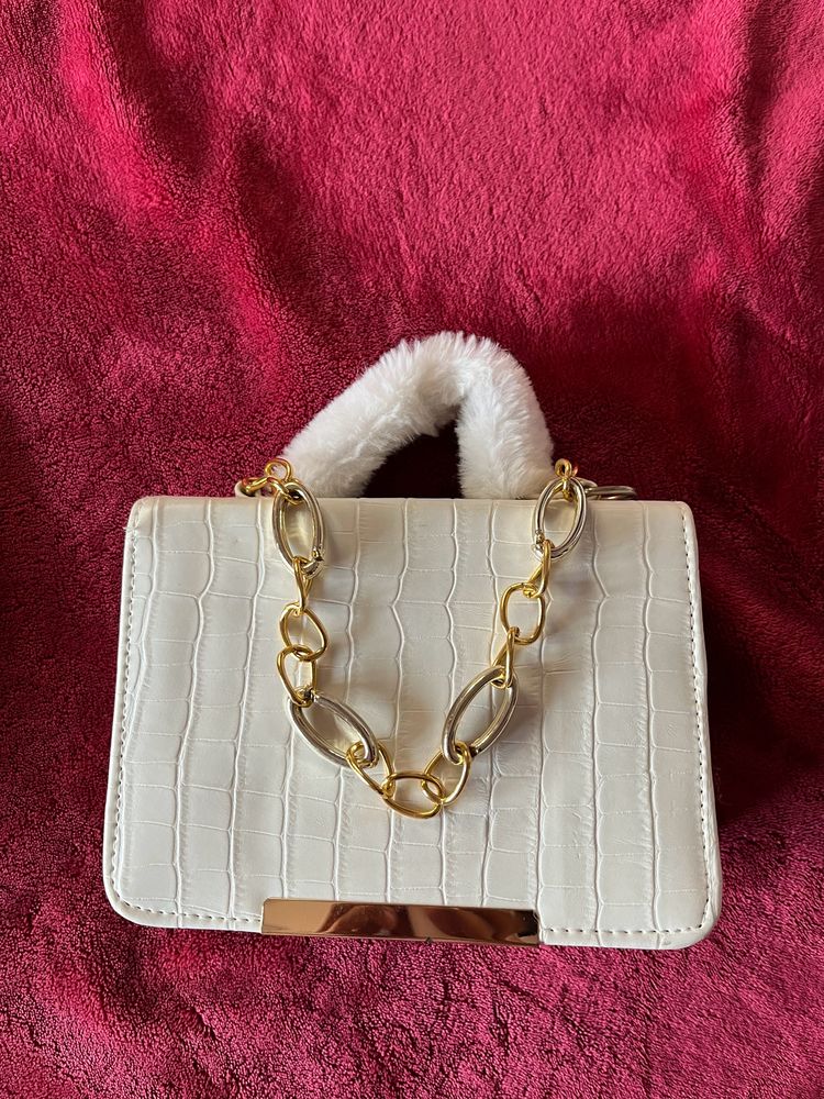 White Handbag