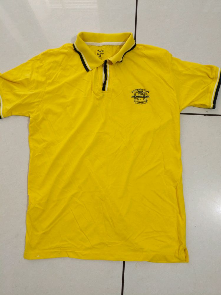 Yellow Brand New Tishirt For Men