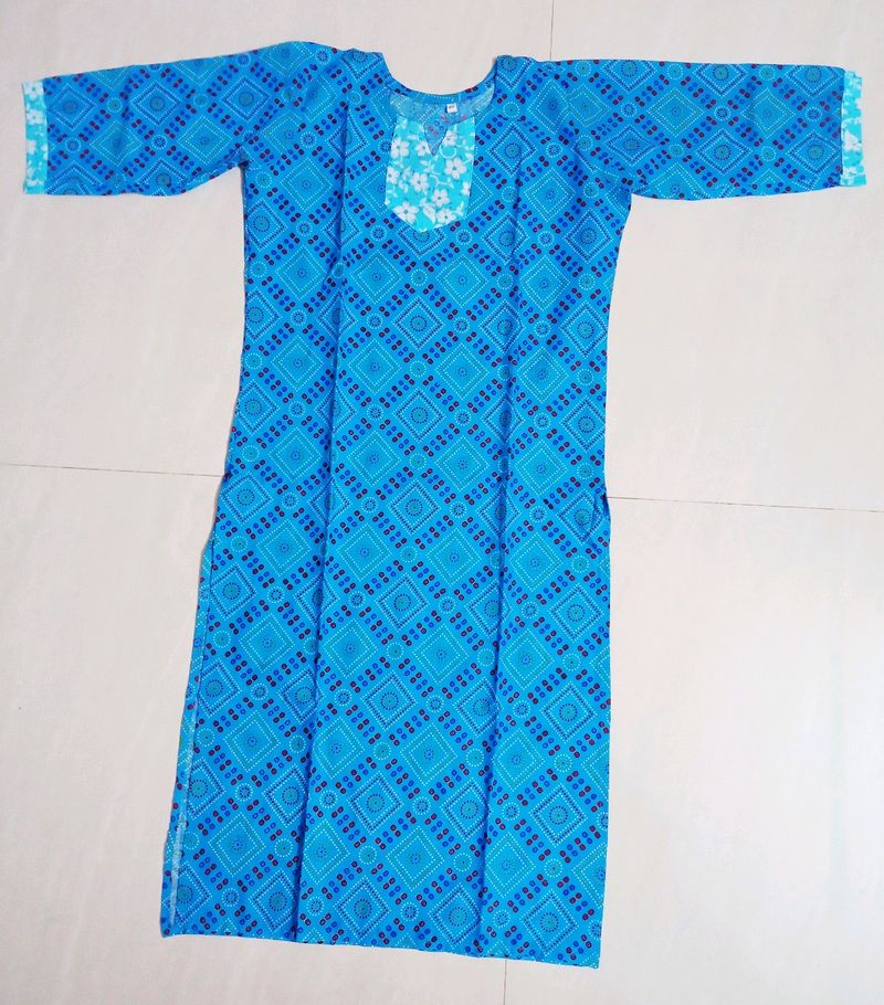 New Gujrati Cotton Printed Kurti