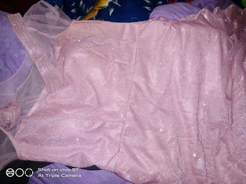 Party Wear Gown Light pink