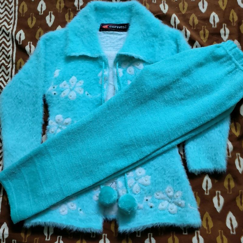 Sweater With Attached Shirt And Leggings