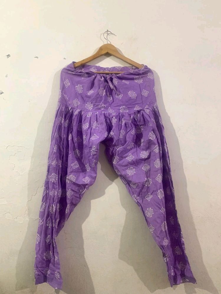 Purple Printed Salwar