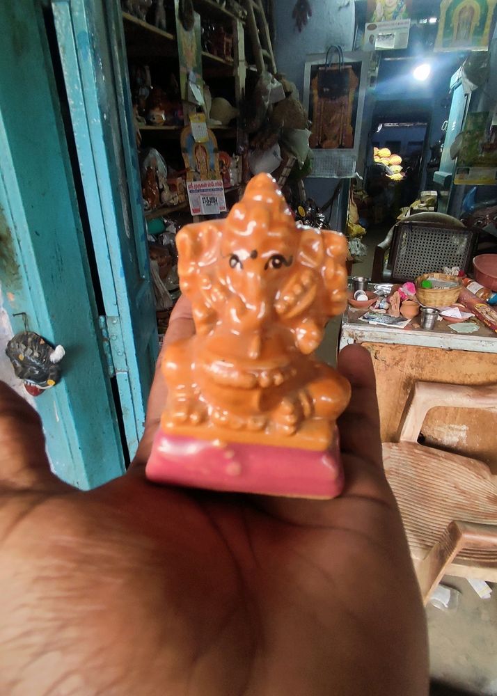 Small Ganesh Ceramic Statue