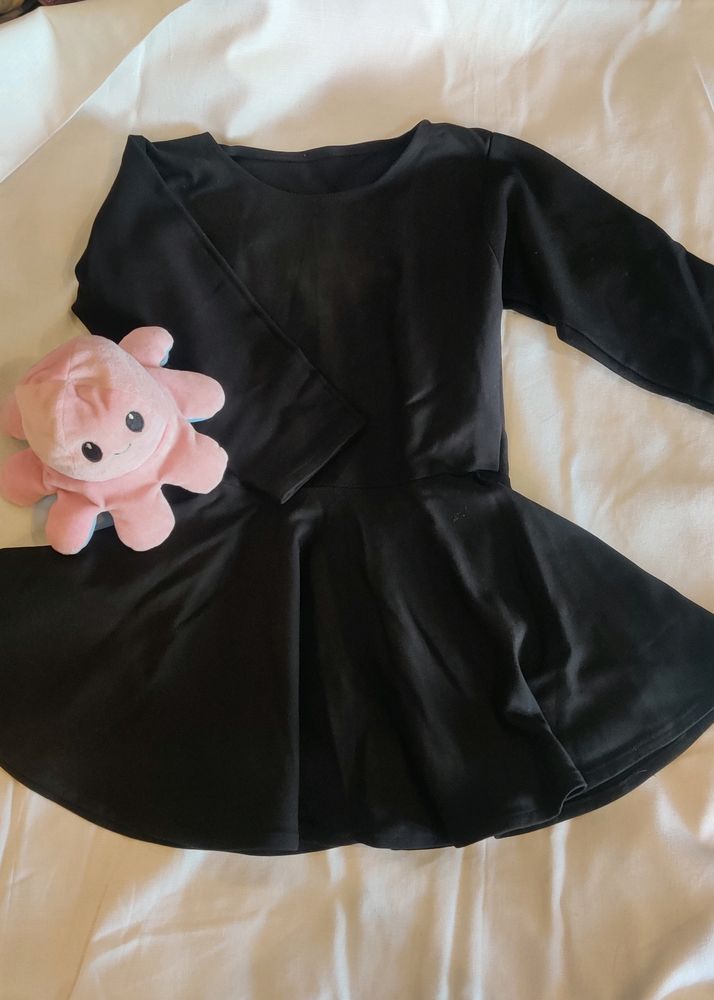 Black Peplum Top