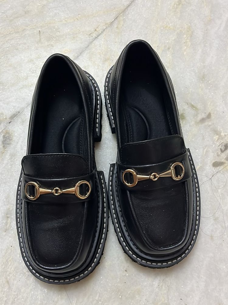 Black Platform Loafers