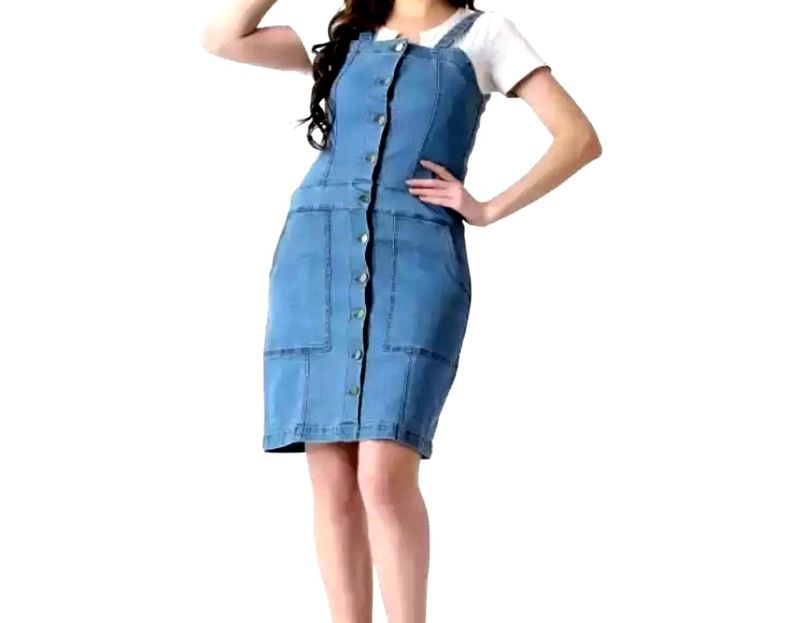 Denim Jumpsuit Skirt