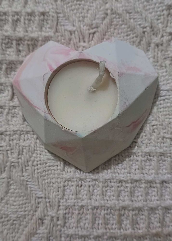 Heart Shape Candle / Handmade