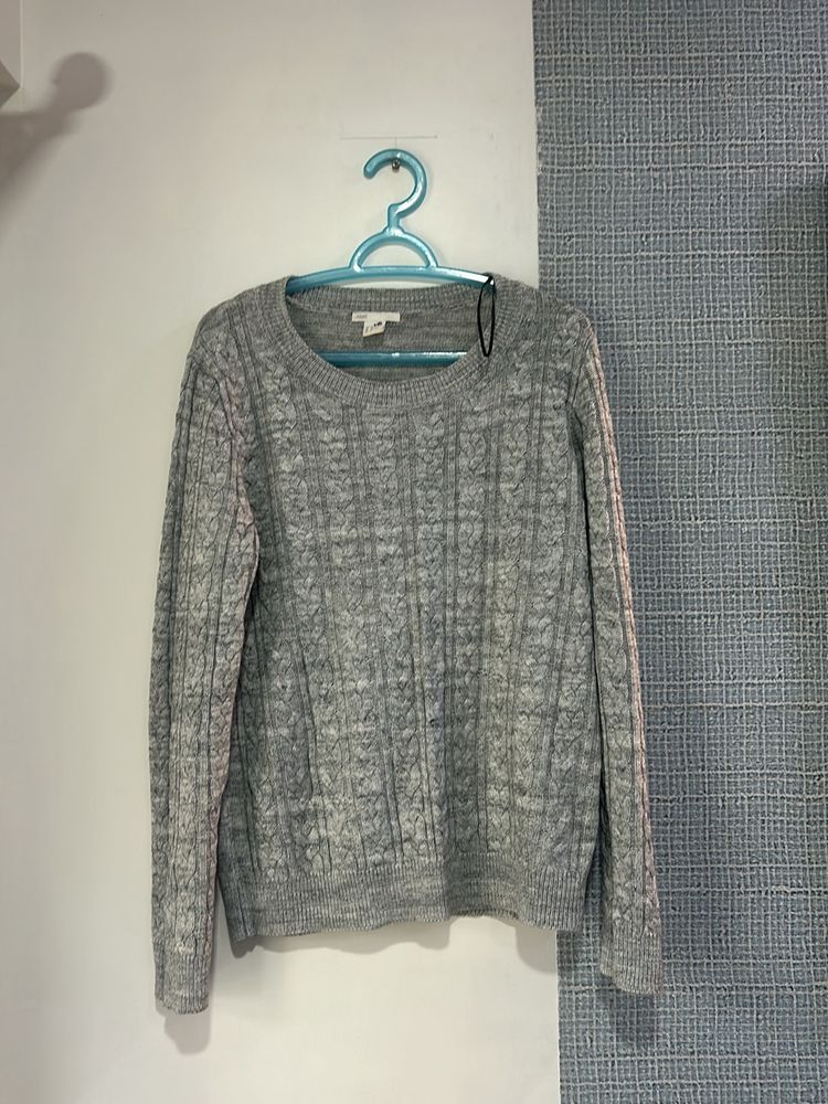 H&M Grey Knitted Sweater