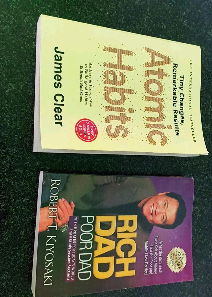 Atomic Habits+ Rich Dad Poor Book