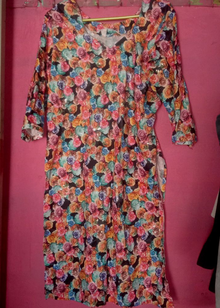 Flower Print Kurti 💓🛍️