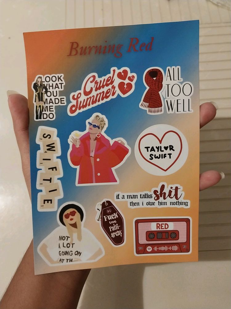 Taylor - Burning Red Sticker Sheet