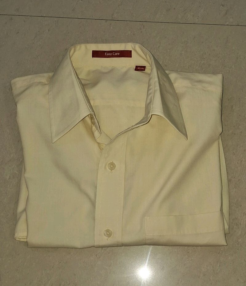 Formal Full Arm Shirt - Light Yellow