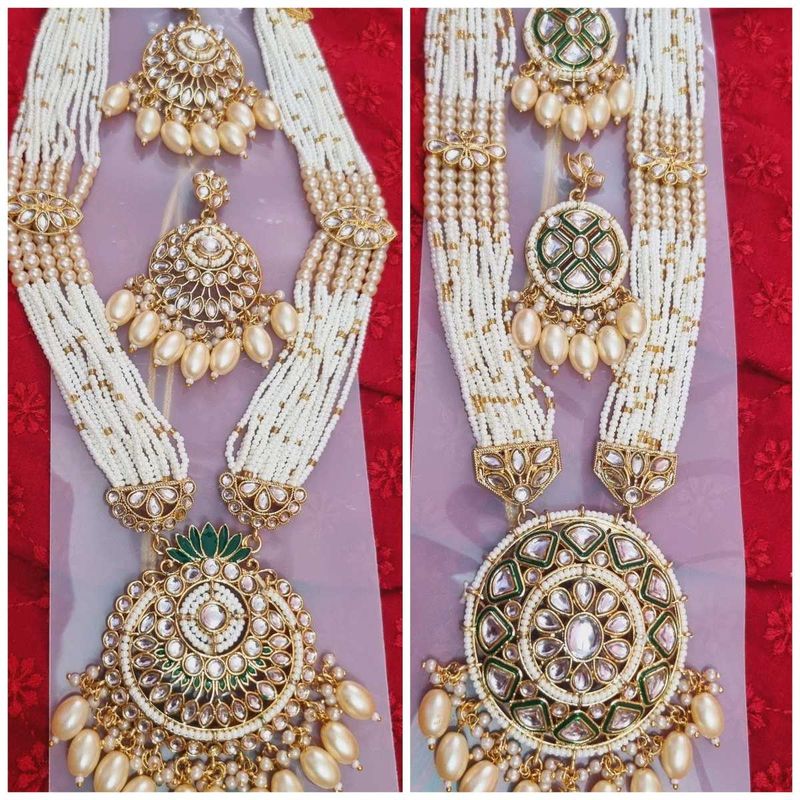 Premium Rajwadi Kundan Long Set