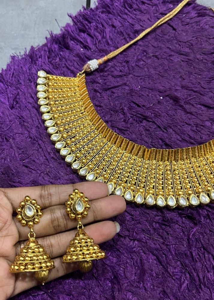 Royal Golden Maharani Necklace Set