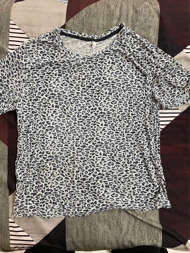 Lee Cooper Leopard Print Tshirt