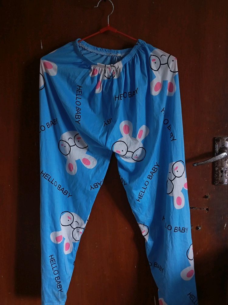 Blue Printed Pyjama