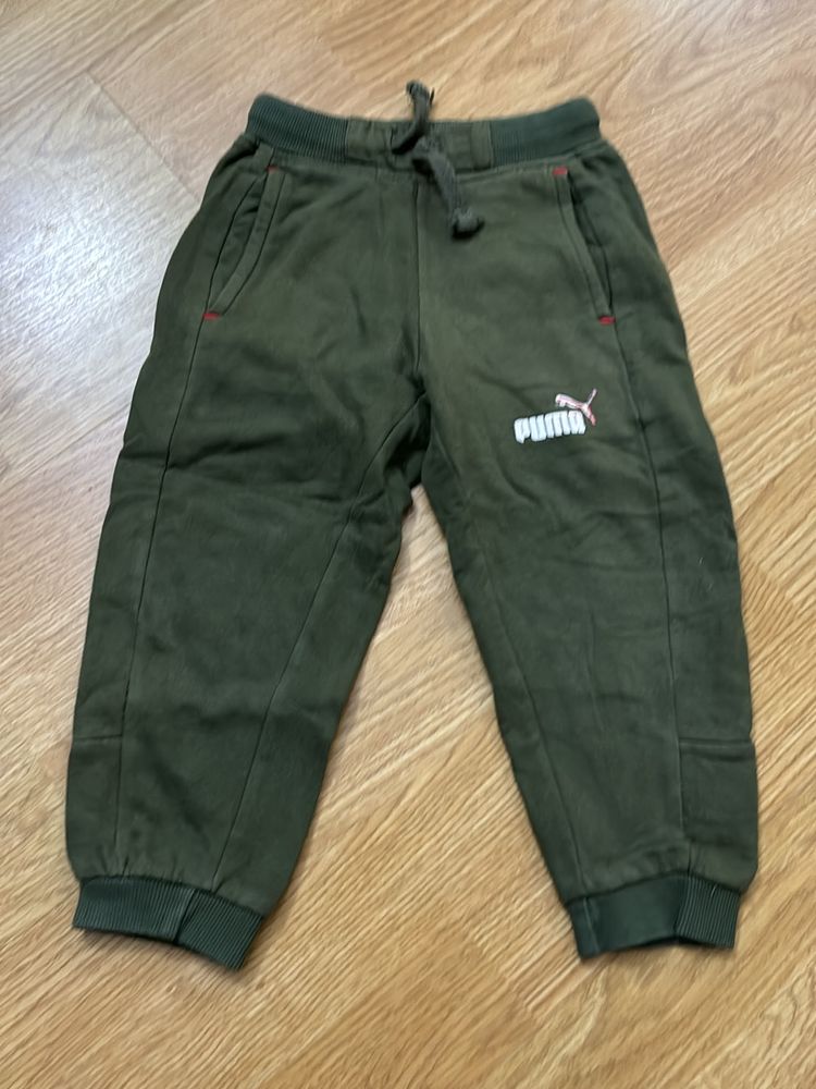 Puma Warm Joggers Kids - Olive Green