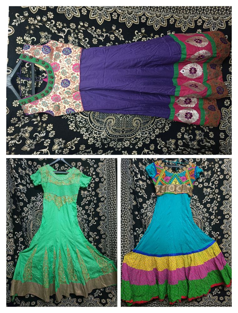 Combo 3 Pure Cotton Frocks