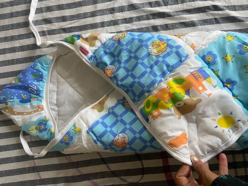 Baby Hooded Quilted Wrapper