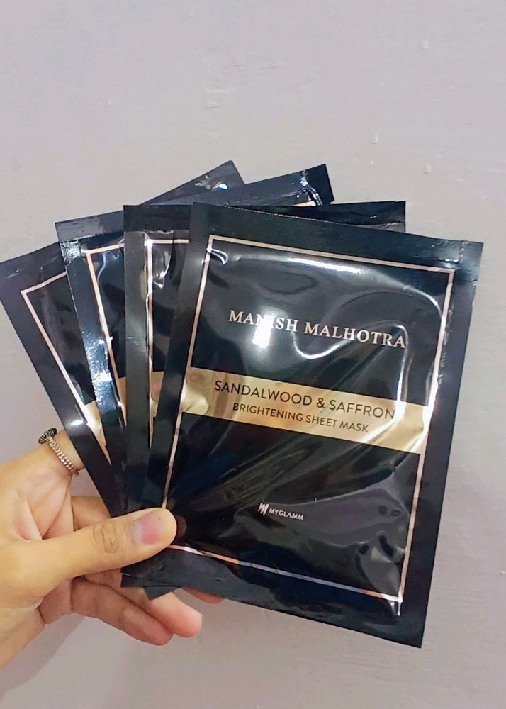 Myglamm Manish Malhotra Brightening Sheet Masks