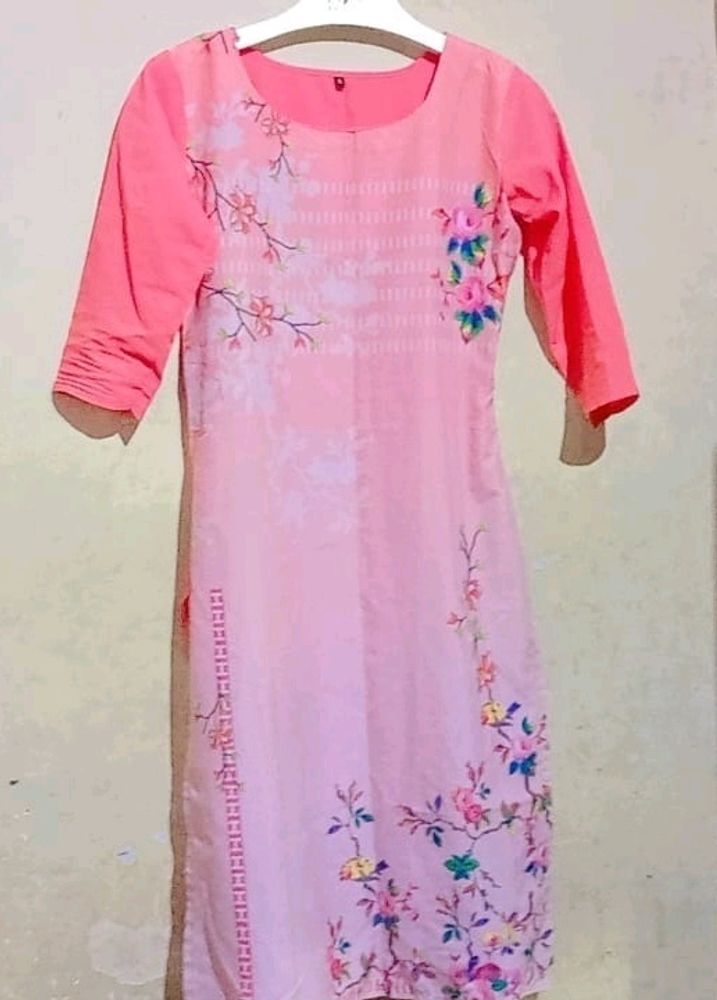 Floral Pink Kurta 💗