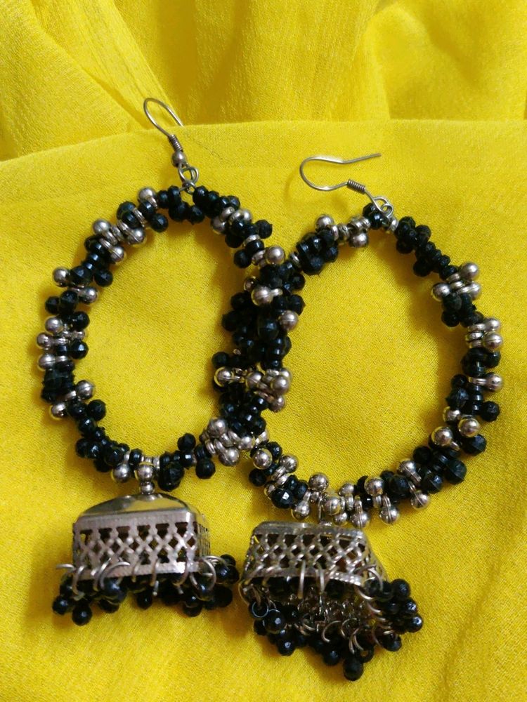 Pretty Black Big Jhumka