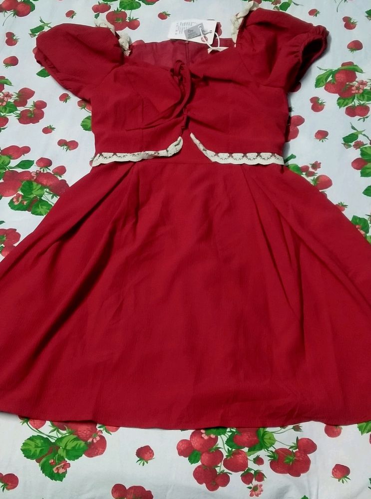 Red Vintage Dress🎀❤️🍓