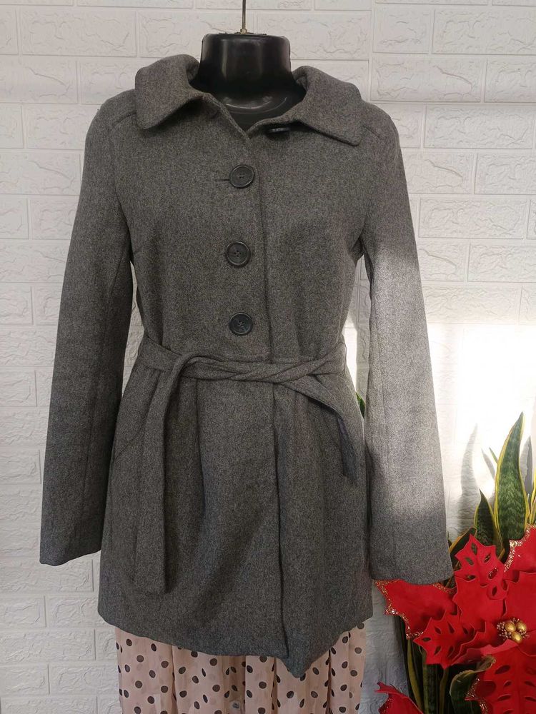 Imported H&M Hooded Overcoat