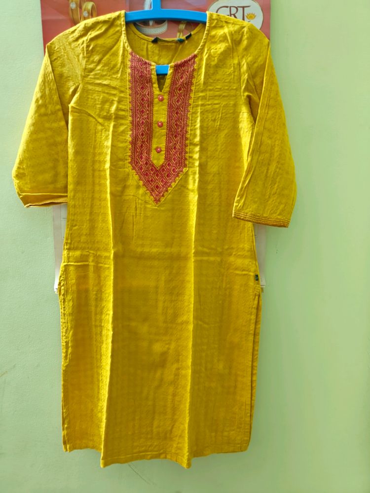 Yellow Kurti