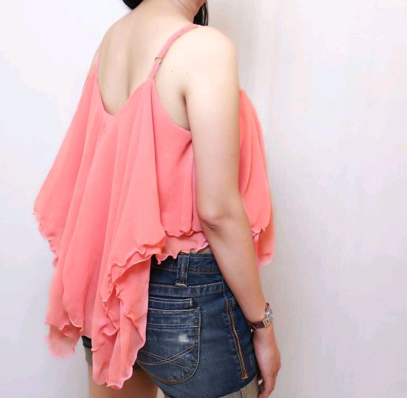 Georgette Top Color Is Different From Image..Top Color Is Baby Pink.